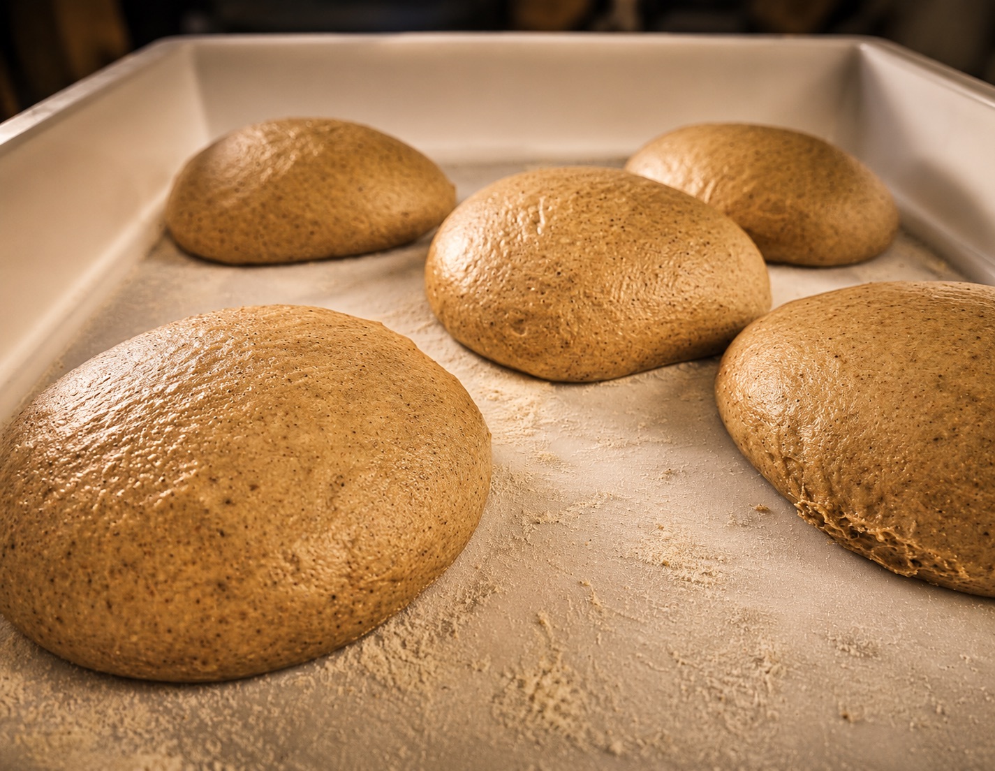 Impasti di farine speciali in lievitazione